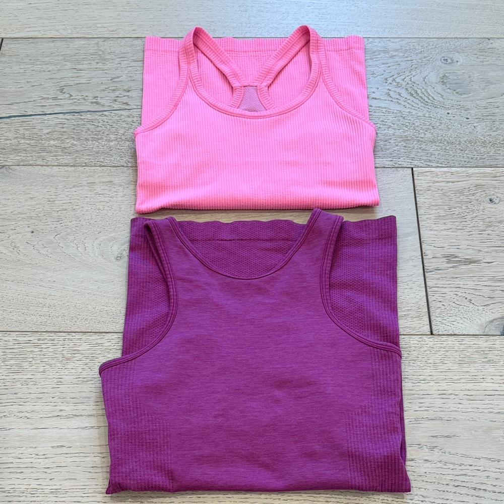Lululemon Tank Top Bundle in Pink & Purple Size XS/S